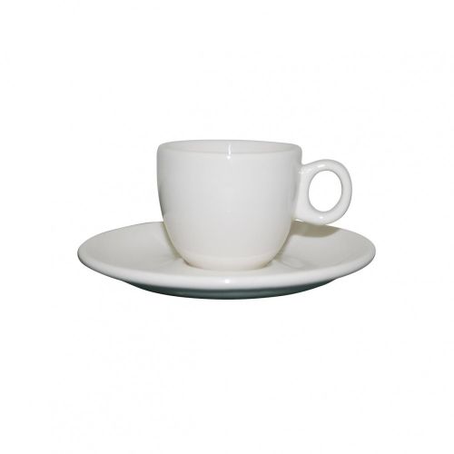 Q Performance Espresso Stapelbar 8 cl. SET. weiße Tasse und Untertasse zum Bedrucken verfügbar